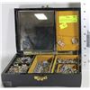 Image 1 : WOODEN CASE OF ESTATE RHINESTONE & OTHER JEWELLERY