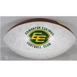 EDMONTON ESKIMOS SIGNED FOOTBALL INCL WILLIE PLESS, PLAYER FROM 1991-1998.