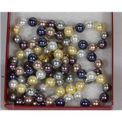 KENNETH JAY LANE MULTI COLOURED PEARL NECKLACE