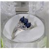 Image 1 : # 1- NATURAL SAPPHIRE.925 SOLID SILVER RING
