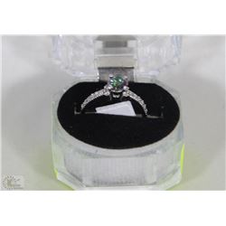#30-RAINBOW MYSTIC TOPAZ/CZ RING