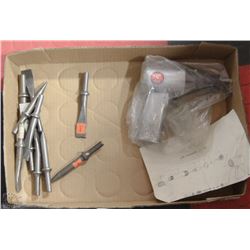 150MM AIR HAMMER/CHISELW/ 10 CHISELS