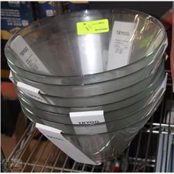 STACK OF 7 NEW LARGE 11-OZ BOWLS