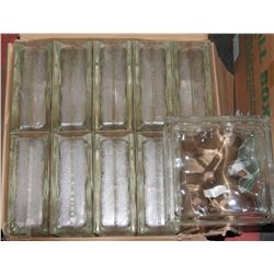 TWO CASES OF CLEAR GLASS BLOCKS