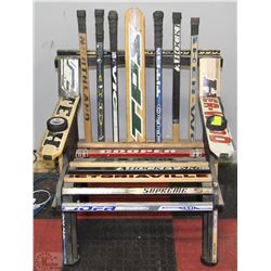 HANDMADE WOODEN HOCKEY STICK PATIO/LAWN CHAIR