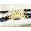Image 3 : #42-14K GOLD SAPPHIRE NECKLACE