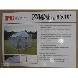 8FT X 10FT TWIN WALL GREEN HOUSE