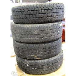 SET OF 4 USED 18" MICHELIN TRUCK TIRES