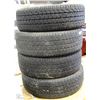 Image 1 : SET OF 4 USED 18" MICHELIN TRUCK TIRES