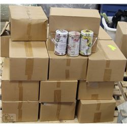 240 ASSORTED NEW CANDLE TINS WITH LIDS