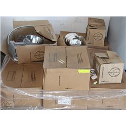 PALLET WITH 8 POTLIGHTS 6" WITH ALL HARDWARE