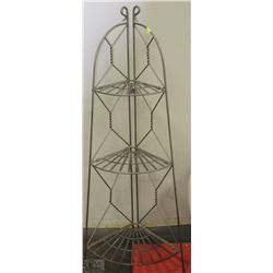 METAL 4' COLLAPSIBLE CORNER SHELF