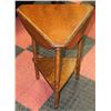 Image 1 : VINTAGE 25" TRIANGLE DROP LEAF TABLE HANDCRAFTED