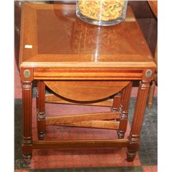 VINTAGE 3PC DROP-LEAF NESTING TABLE SET