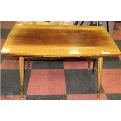 VINTAGE ADJUSTABLE HEIGHT WITH CRANK WOODEN TABLE