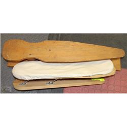2 TRAVEL WOODEN IRONING BOARDS