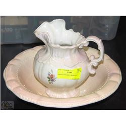 VINTAGE PITCHER + BASIN SET
