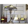 Image 1 : BOX WITH DESK LAMP, 3 LIGHT WALL FIXTURE AND HEAVY