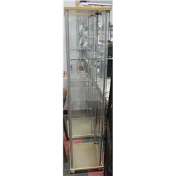 GLASS DISPLAY SHELF W/4 SHELVES