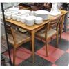 Image 1 : VINTAGE SOLID WOOD TABLE WITH 4 CHAIRS WITH