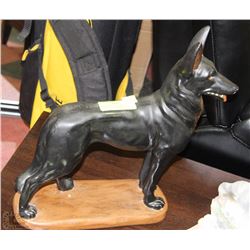 1930'S RIN TIN TIN GERMAN SHEPHARD CHALKWARE