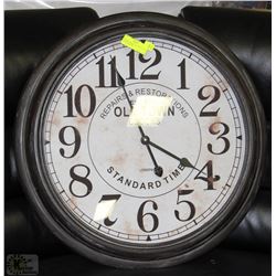 LARGE ROUND "OLD TOWN" CLOCK - 27" IN DIAMETER