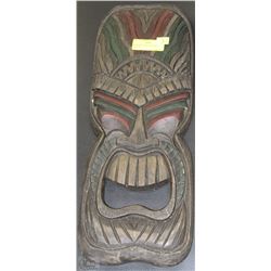 WOOD MASK WALL HANGING - MADE IN