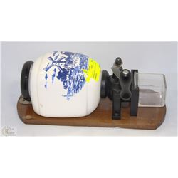 VINTAGE WALL-MOUNT COFFEE GRINDER -