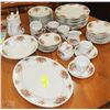 Image 1 : ENGLISH ROSE FINE BONE CHINA DINNER SERVICE WITH