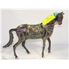 Image 1 : PAINTED SOLID BRASS HORSE FIGURINE