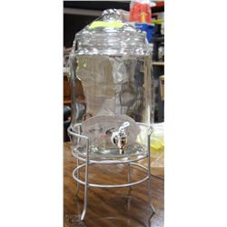 GLASS JUICE DISPENSER WITH STAND