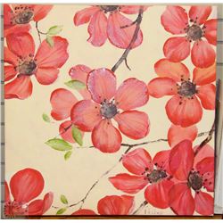 F. DE VILLENEUVE - POPPIES ON CANVAS