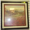 Image 1 : SCENIC ITALIAN FRAMED ARTWORK SIGNED BY