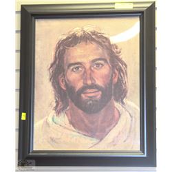 FRAMED PICTURE OF JESUS BY R. HOOK -