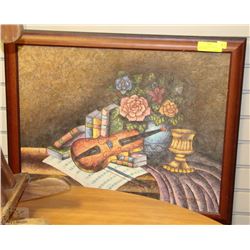 OIL ON CANVAS PAINTING WITH FRAME , SIGNED