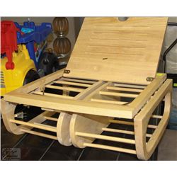 WOODEN BED TRAY WITH SIDE HOLDERS