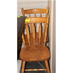 2 WOODEN MATCHING SIDE CHAIRS
