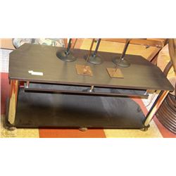 BROWN TV STAND 43"X17"X17"H