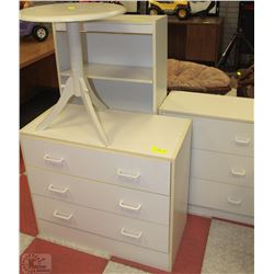 4-PC WHITE BEDROOM FURNITURE SET - TWO