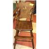 Image 1 : VINTAGE BABY HIGH CHAIR W/ ORIGINAL DEER DECAL