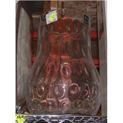LARGE GLASS POLISH VASE
