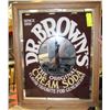 Image 1 : 18" X 22" DR BROWNS MIRRORED CREAM SODA PICTURE