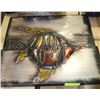 Image 1 : 20" X 20" METAL ART FISH PICTURE