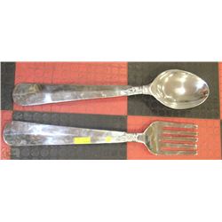 LARGE WALL HANGING SPOON AND FORK