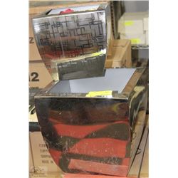 PAIR OF CHROME PLANTERS