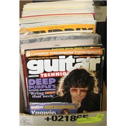 BOX OF MUSIC BOOKS INCL. DEEP PURPLE,