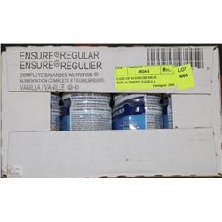 CASE OF 24 ENSURE MEAL REPLACEMENT VANILLA
