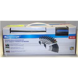 NEW SET OF MASTERCRAFT PRECISION SCREWDRIVER SET