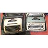 Image 1 : BOX W/2 VINTAGE MANUAL TYPEWRITERS -