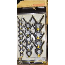 CASE WITH FOUR 17PC CLAMP SETS
